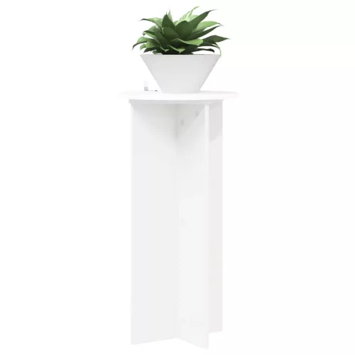  Növényállvány 2 pcs Fehér Ø40 x 80 cm Szerelt Fa