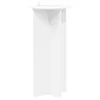  Növényállvány 2 pcs Fehér Ø40 x 80 cm Szerelt Fa