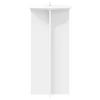  Növényállvány 2 pcs Fehér Ø40 x 80 cm Szerelt Fa
