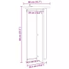  Növényállvány 2 pcs Fehér Ø40 x 80 cm Szerelt Fa