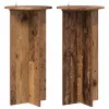  Növényállvány 2 pcs Antik Fa 40 x 40 x 80 cm Szerelt Fa
