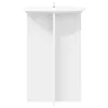  Növényállvány 2 pcs Fehér Ø40 x 60 cm Szerelt Fa