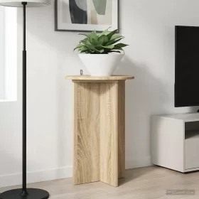    Növényállvány 2 pcs Sonoma Tölgy Ø40 x 60 cm Szerelt Fa