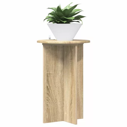  Növényállvány 2 pcs Sonoma Tölgy Ø40 x 60 cm Szerelt Fa