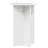  Növényállvány 2 pcs Magasfényű Fehér Ø40 x 60 cm Szerelt Fa