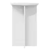  Növényállvány 2 pcs Magasfényű Fehér Ø40 x 60 cm Szerelt Fa