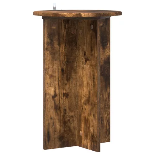  Növényállvány 2 pcs Füstös Tölgy Ø40 x 60 cm Szerelt Fa