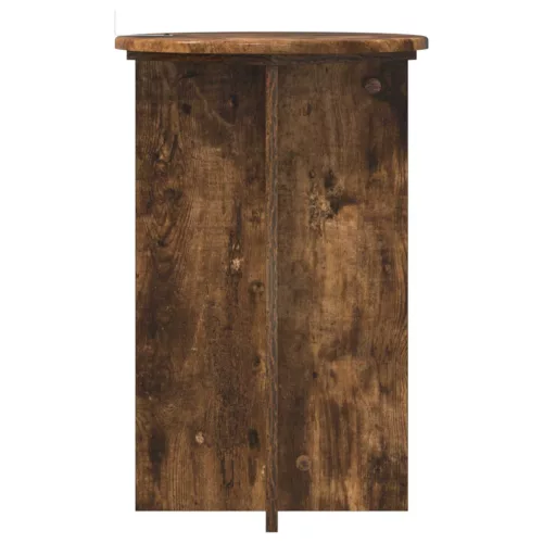  Növényállvány 2 pcs Füstös Tölgy Ø40 x 60 cm Szerelt Fa