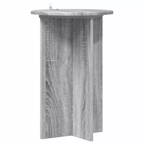  Növényállvány 2 pcs Szürke Sonoma Ø40 x 60 cm Szerelt Fa