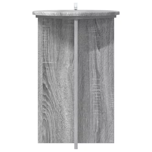  Növényállvány 2 pcs Szürke Sonoma Ø40 x 60 cm Szerelt Fa