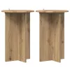  Növényállvány 2 pcs Kézműves Tölgy Ø40 x 60 cm Szerelt Fa