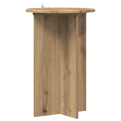  Növényállvány 2 pcs Kézműves Tölgy Ø40 x 60 cm Szerelt Fa