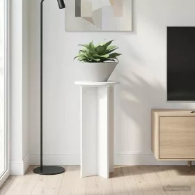  Növényállvány 2 pcs Fehér Ø29,5 x 60 cm Szerelt Fa