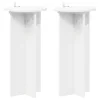  Növényállvány 2 pcs Fehér Ø29,5 x 60 cm Szerelt Fa