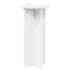  Növényállvány 2 pcs Fehér Ø29,5 x 60 cm Szerelt Fa
