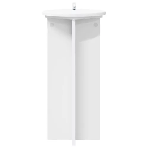  Növényállvány 2 pcs Fehér Ø29,5 x 60 cm Szerelt Fa