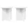  Növényállvány 2 pcs Fehér Ø40 x 40 cm Szerelt Fa