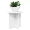  Növényállvány 2 pcs Fehér Ø40 x 40 cm Szerelt Fa