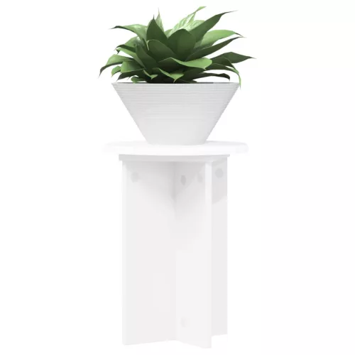  Növényállvány 2 pcs Fehér Ø29,5 x 40 cm Szerelt Fa