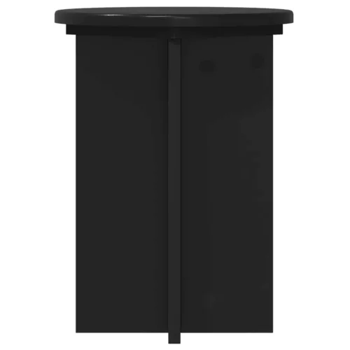  Növényállvány 2 pcs Fekete Ø29,5 x 40 cm Szerelt Fa