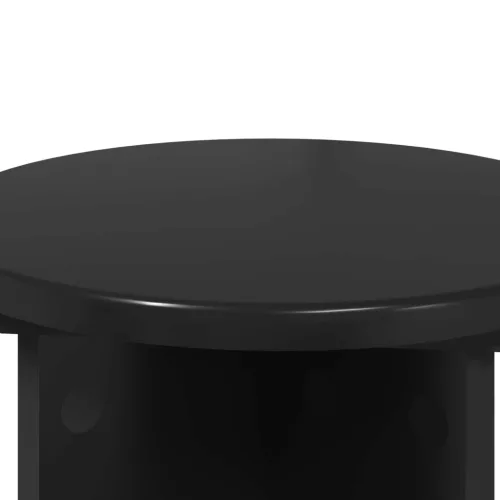  Növényállvány 2 pcs Fekete Ø29,5 x 40 cm Szerelt Fa