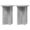  Növényállvány 2 pcs Betonszürke Ø29,5 x 40 cm Szerelt Fa