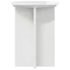  Növényállvány 2 pcs Magasfényű Fehér Ø29,5 x 40 cm Szerelt Fa