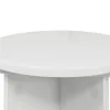  Növényállvány 2 pcs Magasfényű Fehér Ø29,5 x 40 cm Szerelt Fa