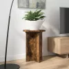 Növényállvány 2 pcs Füstös Tölgy Ø29,5 x 40 cm Szerelt Fa