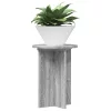  Növényállvány 2 pcs Szürke Sonoma Ø29,5 x 40 cm Szerelt Fa