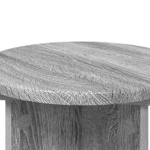 Növényállvány 2 pcs Szürke Sonoma Ø29,5 x 40 cm Szerelt Fa