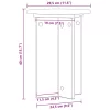  Növényállvány 2 pcs Szürke Sonoma Ø29,5 x 40 cm Szerelt Fa