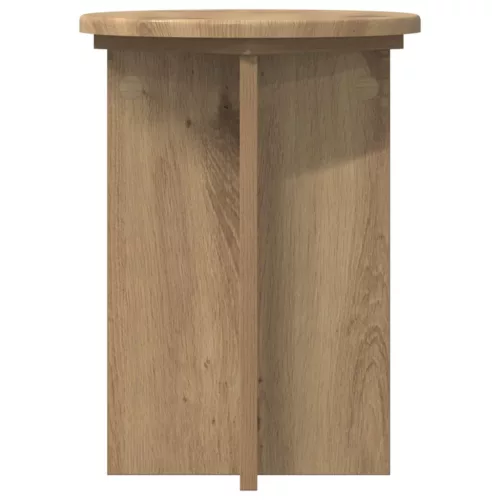  Növényállvány 2 pcs Kézműves Tölgy Ø29,5 x 40 cm Szerelt Fa