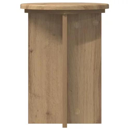  Növényállvány 2 pcs Kézműves Tölgy Ø29,5 x 40 cm Szerelt Fa