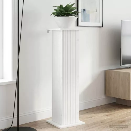  Növényállvány 2 pcs Fehér 30,5 x 30 x 100,5 cm Szerelt Fa