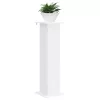  Növényállvány 2 pcs Fehér 30,5 x 30 x 100,5 cm Szerelt Fa