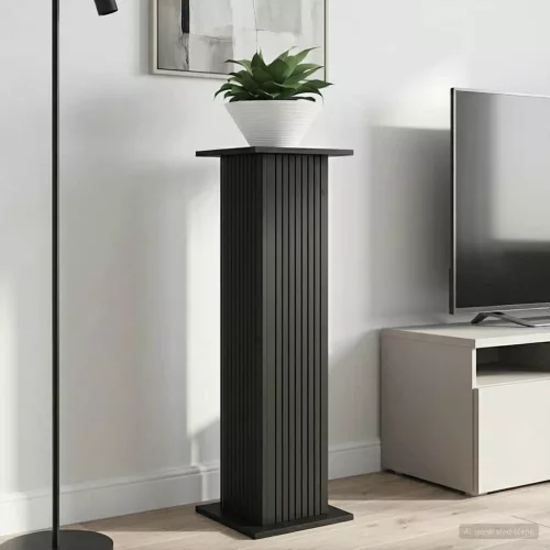  Növényállvány 2 pcs Fekete 30,5 x 30 x 100,5 cm Szerelt Fa