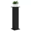  Növényállvány 2 pcs Fekete 30,5 x 30 x 100,5 cm Szerelt Fa