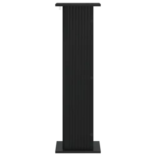 Növényállvány 2 pcs Fekete 30,5 x 30 x 100,5 cm Szerelt Fa