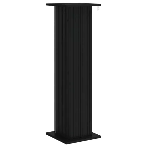  Növényállvány 2 pcs Fekete 30,5 x 30 x 100,5 cm Szerelt Fa