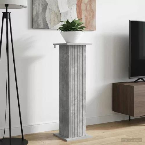  Növényállvány Betonszürke 30,5 x 30 x 100,5 cm Szerelt Fa