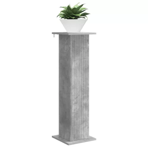  Növényállvány Betonszürke 30,5 x 30 x 100,5 cm Szerelt Fa