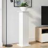  Növényállvány Magasfényű Fehér 30,5 x 30 x 100,5 cm Szerelt Fa