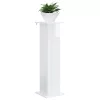 Növényállvány 2 pcs Magasfényű Fehér 30,5 x 30 x 100,5 cm