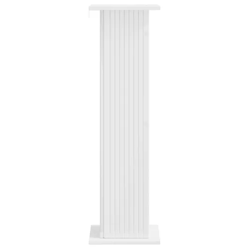  Növényállvány 2 pcs Magasfényű Fehér 30,5 x 30 x 100,5 cm