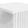  Növényállvány 2 pcs Magasfényű Fehér 30,5 x 30 x 100,5 cm