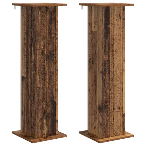 Növényállvány 2 pcs Antik Fa 30,5 x 30 x 100,5 cm Szerelt Fa