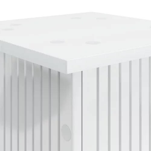  Növényállvány 2 pcs Fehér 30,5 x 30 x 80,5 cm Szerelt Fa