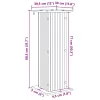  Növényállvány 2 pcs Fehér 30,5 x 30 x 80,5 cm Szerelt Fa