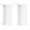  Növényállvány 2 pcs Fehér 30,5 x 30 x 60,5 cm Szerelt Fa